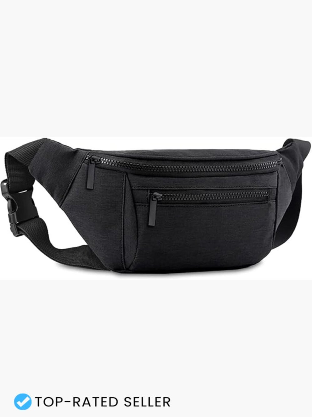 Lightweight Nylon Fanny Pack Adjustable Crossbody Waist Bag Hands Free Travel